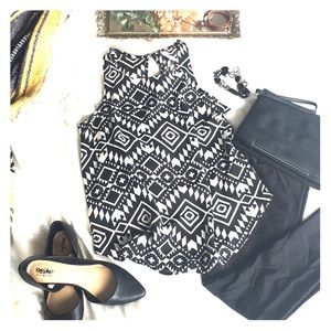 Geometric Print Top